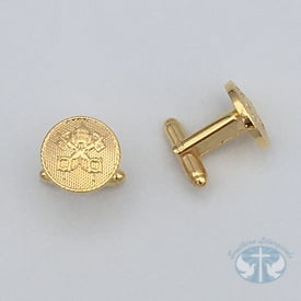 Vatican Seal Cuff Links - 24K Gold Plated