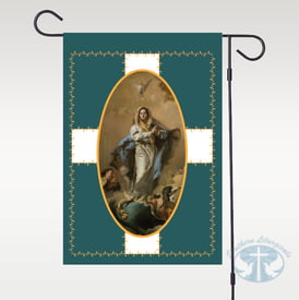 December - Immaculate Conception of Mary Garden Flag