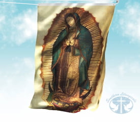 Our Lady of Guadalupe Vertical Flag