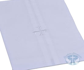Cotton White Cross Altar Linens- Pack of 3