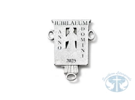 Holy Door Rosary in Antique Silver – Ghirelli® Jubilee Edition with 16 Panel Meditations