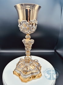 Tulip Cup Baroque Bicolor Chalice with Paten- 166BC