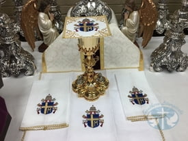 St. Pope John Paul II Altar Linen Set - 100% Italian Linen