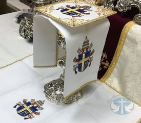 St. Pope John Paul II Altar Linen Set - 100% Italian Linen
