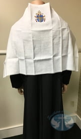 St. Pope John Paul II Amice - Fine Italian Linen