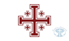 Jerusalem Cross Flag