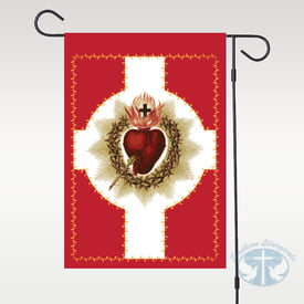 June- The Most Sacred Heart of Jesus Garden Flag