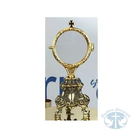 Rococo Monstrance 7 1/2 inches - Antiqued Gold Plate