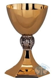 Artistic Silver Chalice and Paten 1848 by Molina