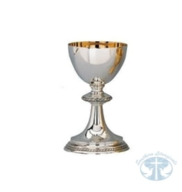 Artistic Silver Chalice and Paten 1862 by Molina