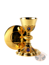 &quot;The 12 Apostles&quot; Chalice and Paten by Molina - Item 2132E