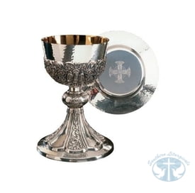 "The Byzantine" Chalice and Dish Paten by Molina- Item 2320