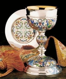 &quot;The Florentine&quot; Chalice and Paten by Molina - Item 2370