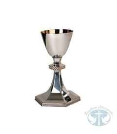 Metalware Artistic Silver Chalice and Paten 2404 by Molina