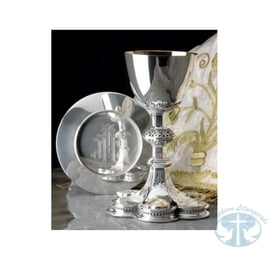 Silver Chalice and Paten Item 2480 by Molina