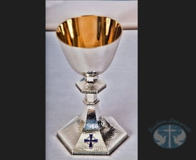Artistic Silver Chalice and Paten 2924 by Molina