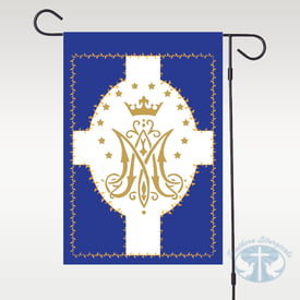 May- The Blessed Mother Garden Flag