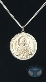 The Priesthood Medal© with Sterling Silver 24&quot; Curb Chain