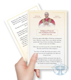 Pope Leo XIV Prayer Card
