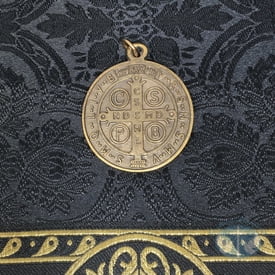 St Benedict Medal -Bronze Toned 2 inch