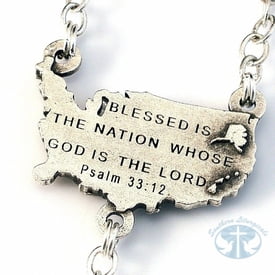 USA Rosary (Antique Silver)