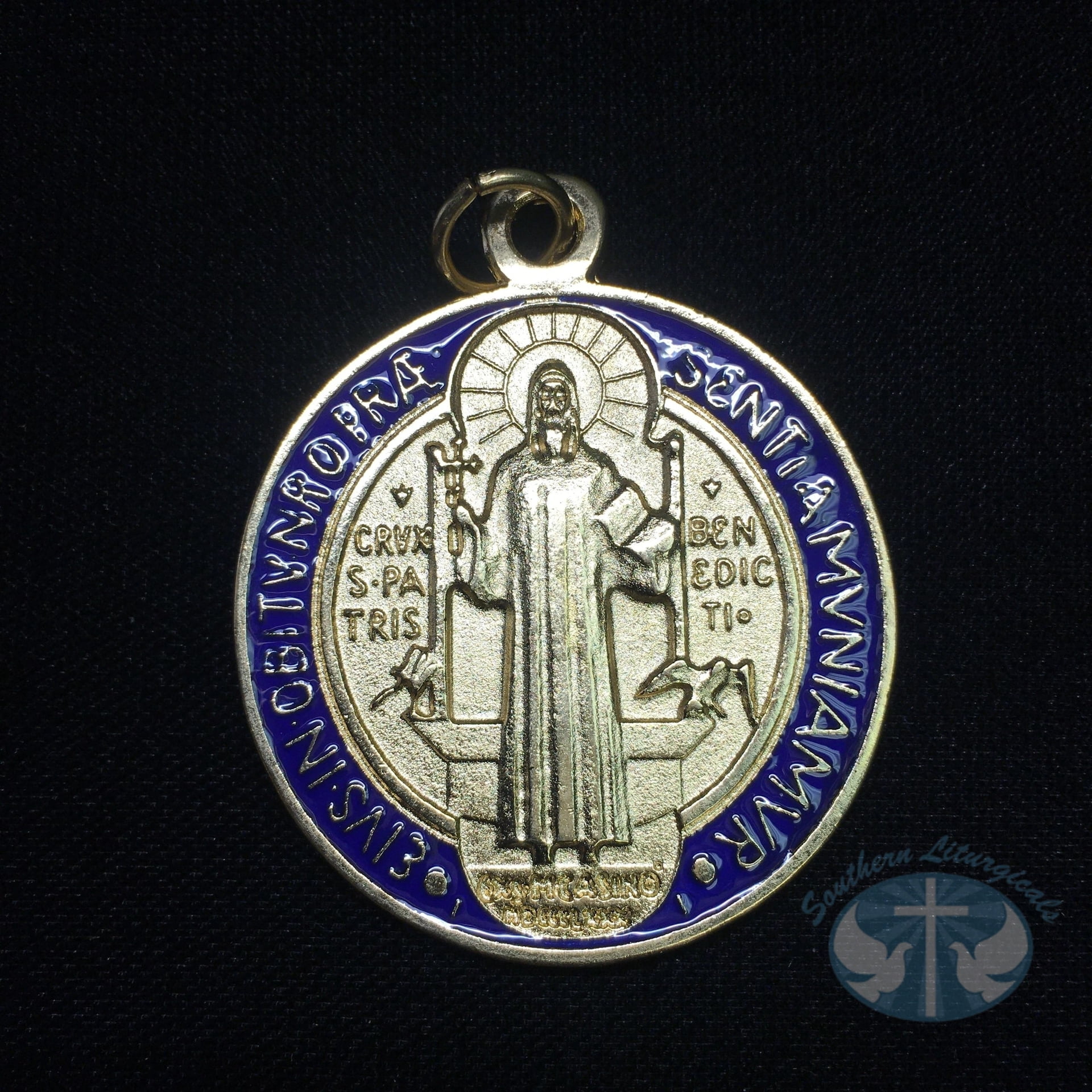 St. Benedict Medal -Gold Toned 2 inch