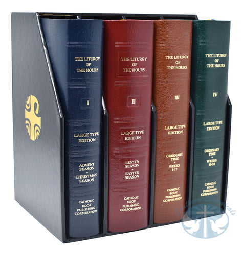 Liturgy Of The Hours (Set Of 4) Large Type Leather