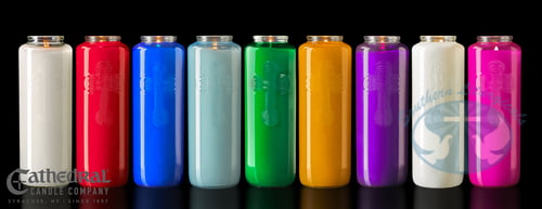 6- Day Glass Bottle Devotional Candle - Case of 12