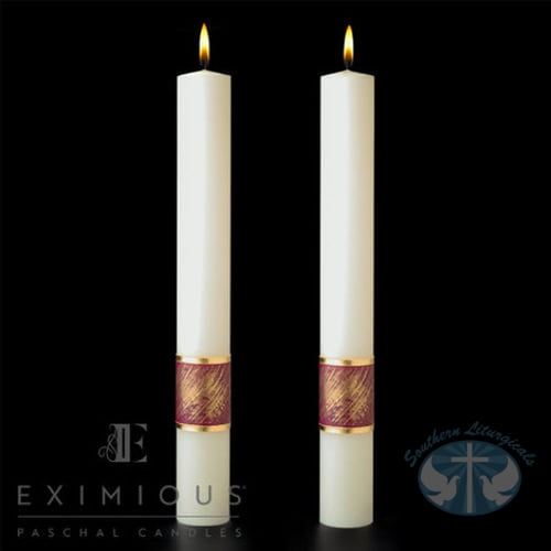 Christ Our Light Complementing Candles- Pair