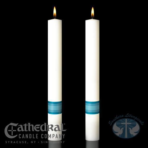Divine Mercy Complementing Candles- Pair