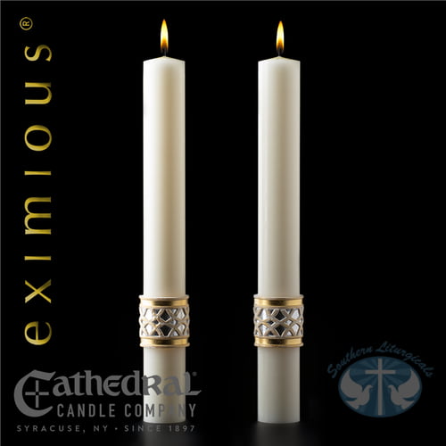 Merciful Lamb Complementing Candles- Pair