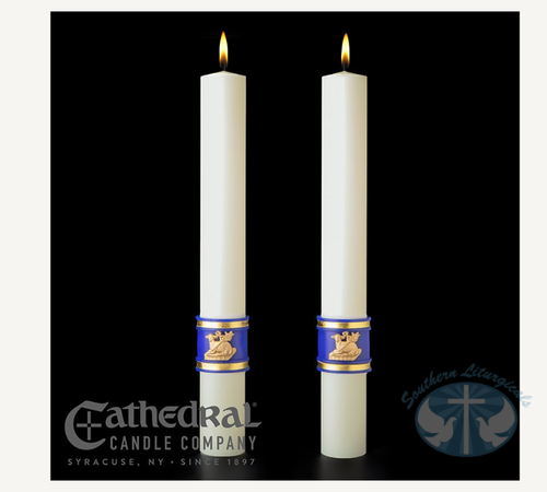 The Holy Eucharist Complementing Candles- Pair