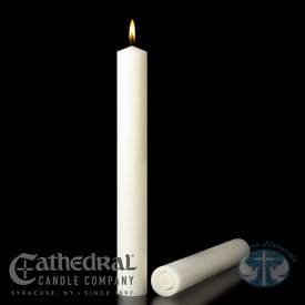 Altar Candle 1 1/2" X 12" - Beeswax (APE)