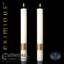 Cross of Erin Complementing Candles- Pair