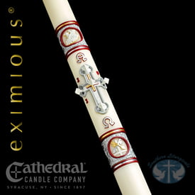 Upon This Rock Paschal Candle