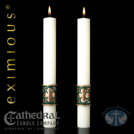 Christus Rex Complementing Candles- Pair