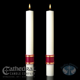 Crux Trinitas Complementing Candles- Pair