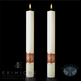 Christ Our Light Complementing Candles- Pair