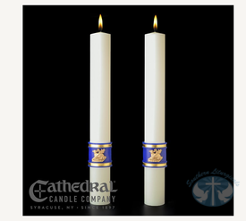 The Holy Eucharist Complementing Candles- Pair