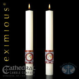 Upon This Rock Complementing Candles- Pair
