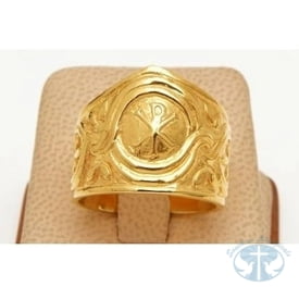 Rings Chi Rho Ring2- Item BB-M9-D