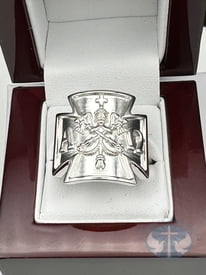 Saint Pope John Paul II inspired Men's Religious Ring