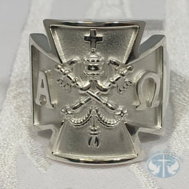 Saint Pope John Paul II inspired Men's Religious Ring
