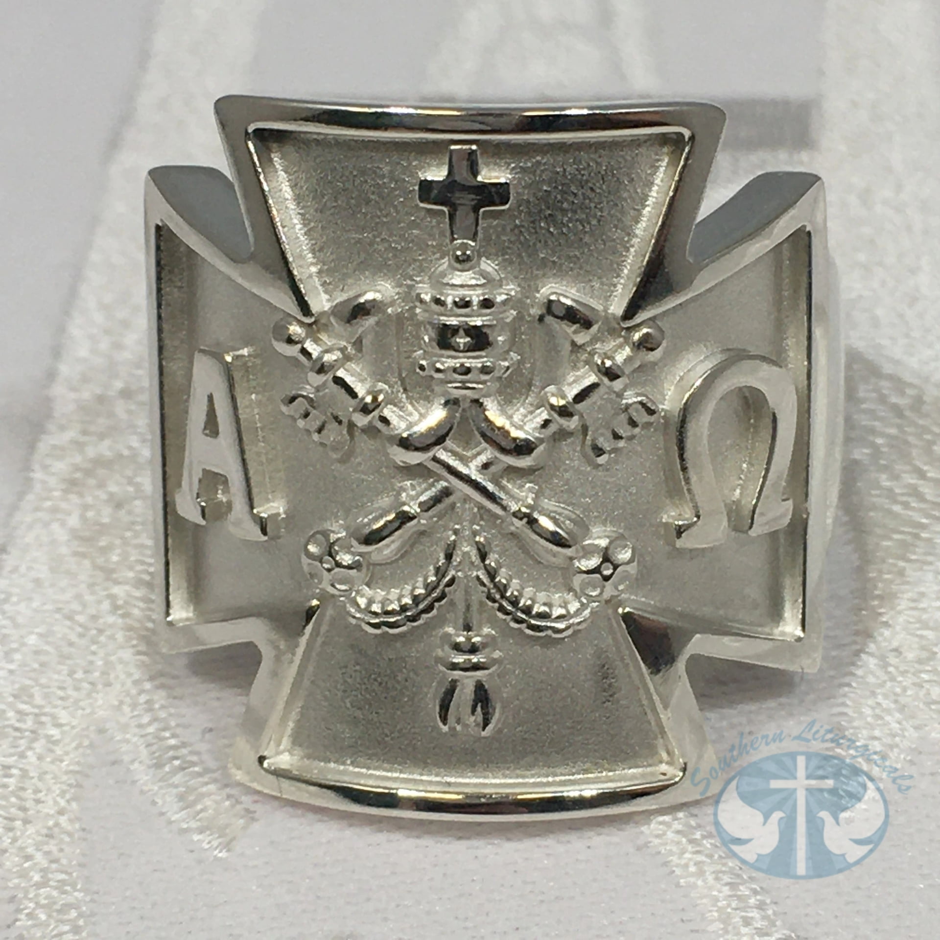 Saint Pope John Paul II inspired Men s Religious Ring