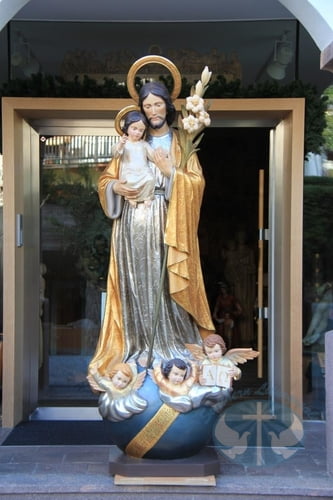 Single Figure with Child - Hand Carved Statue