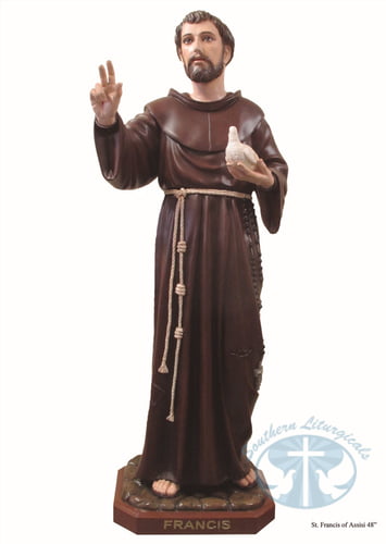 St Francis 48 inch with dove