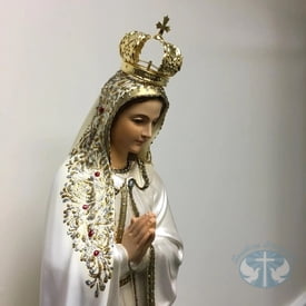 Our Lady of Fatima 35 inch Statue (Fancy Finish)