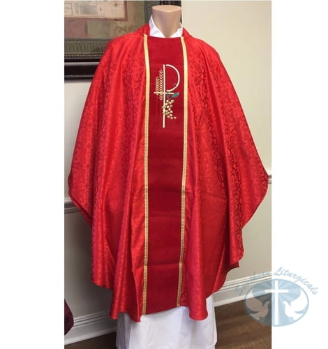 Alpha Omega Chasuble - Red
