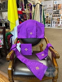 Roman Fiddleback Chasuble - Purple