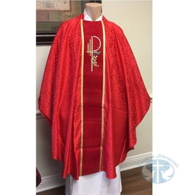 Alpha Omega Chasuble - Red